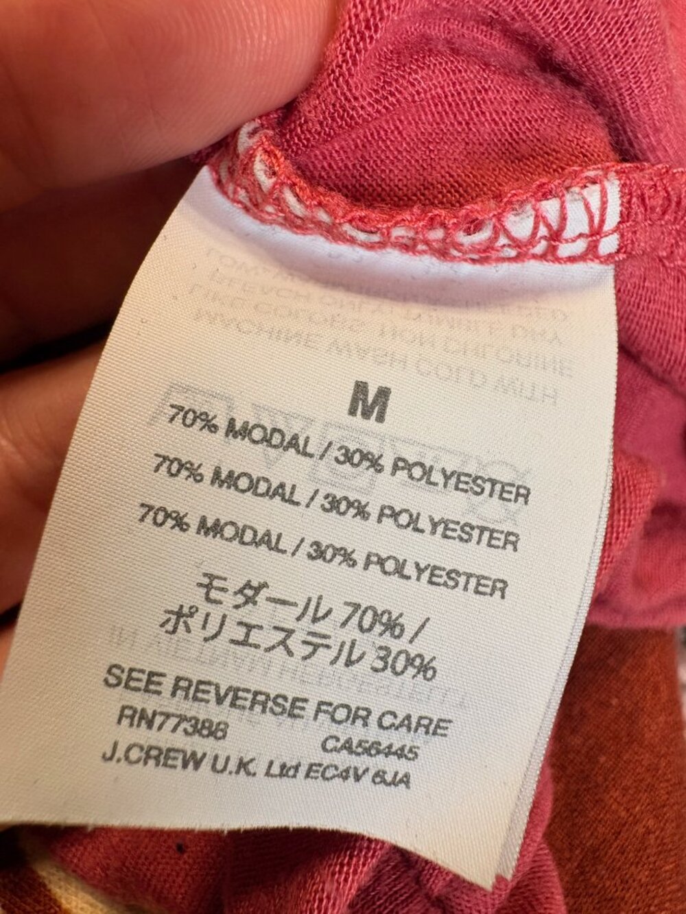 J.Crew Pink Tie Front Cropped Short Sleeve T-Shirt Size Medium - Picture 7 of 9